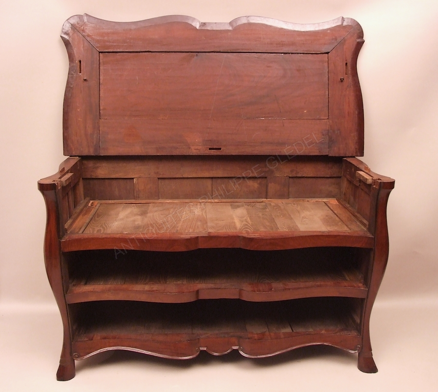 Commode malouine de corsaire en acajou démontable phase 2